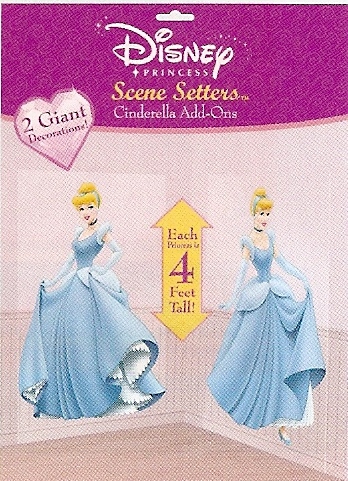 2 x Disney Cinderella Raum/Fensterdeko