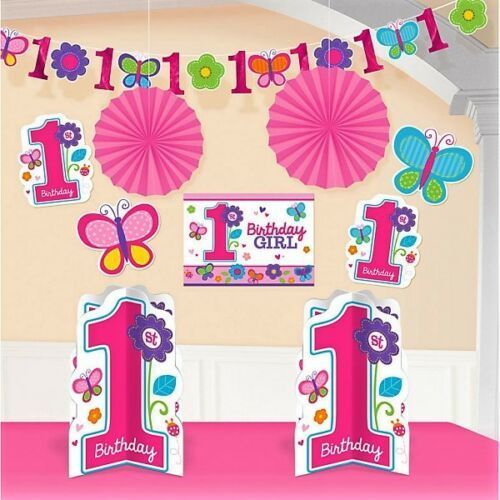 10 teiliges Dekoset 1.Geburtstag Birthday Girl