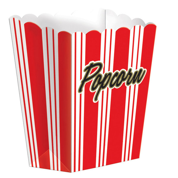 8 Popcornschachteln Hollywood Papier