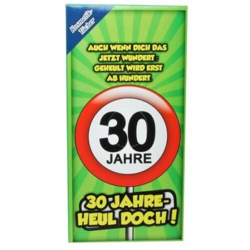 30 JAHRE HEUL DOCH - 30.Geburtstag 1 Packung Kosmetiktücher in Box 22 x 11cm 80