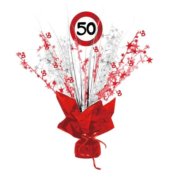 1 Tischaufsteller Glitter 50. Geburtstag