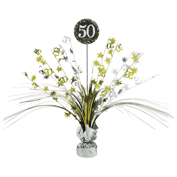 1Tischdekoration 50 Sparkling Celebration - Gold Folie / Papier 45,7 cm